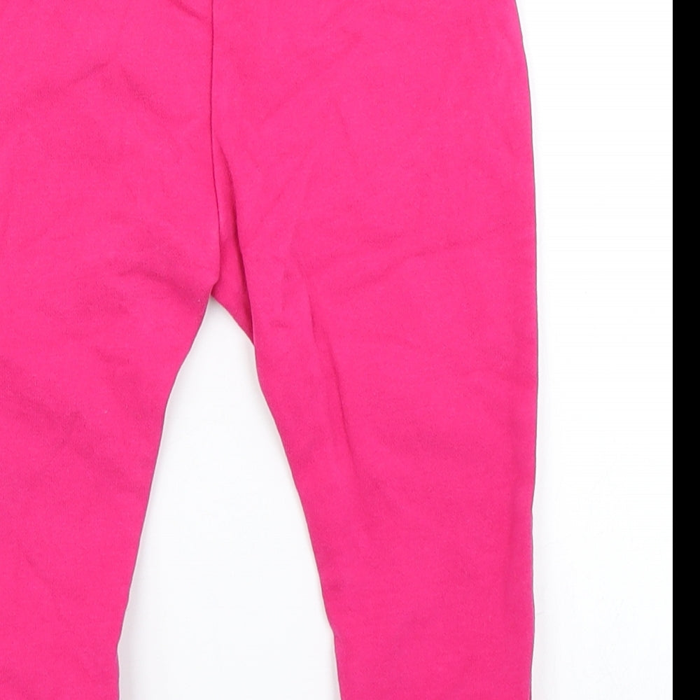 George Girls Pink   Jogger Trousers Size 18-24 Months
