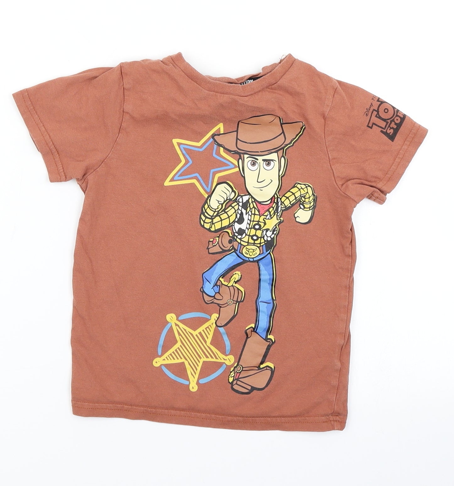 George Boys Brown   Basic T-Shirt Size 3-4 Years  - Woody Toy Story