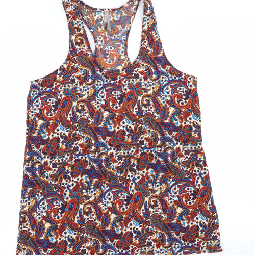 influence Womens Multicoloured Geometric  Basic Blouse Size 8