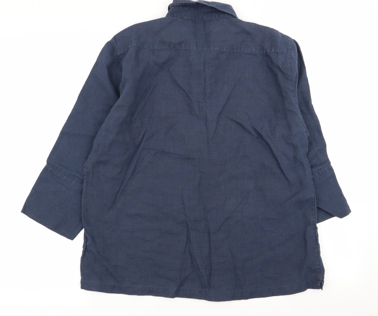 wrap Womens Blue   Basic Blouse Size 12