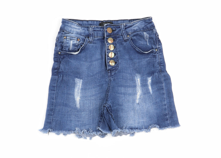 Select Womens Blue Hot Pants Shorts Size 6