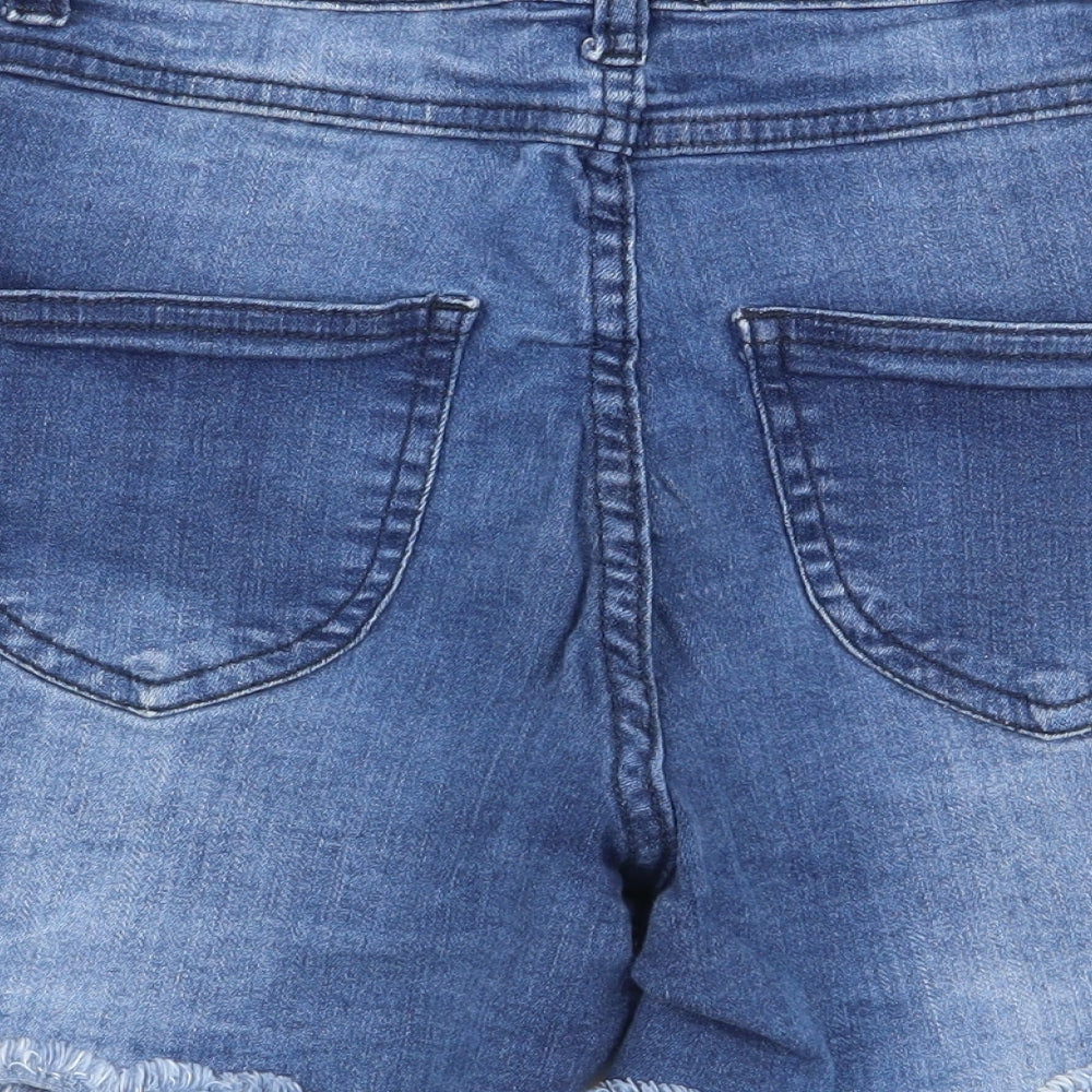 Select Womens Blue   Hot Pants Shorts Size 6