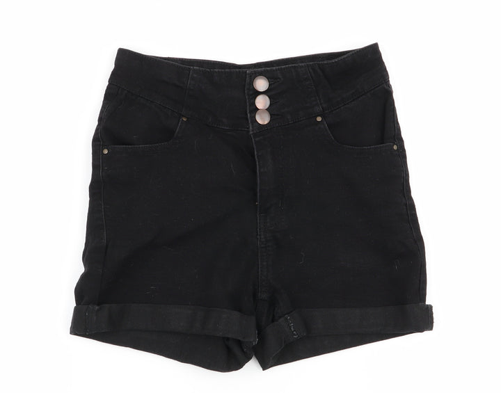 Select Womens Black Hot Pants Shorts Size 6