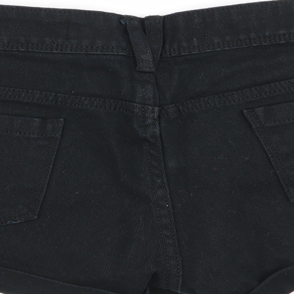 denim and co Womens Black   Hot Pants Shorts Size 8