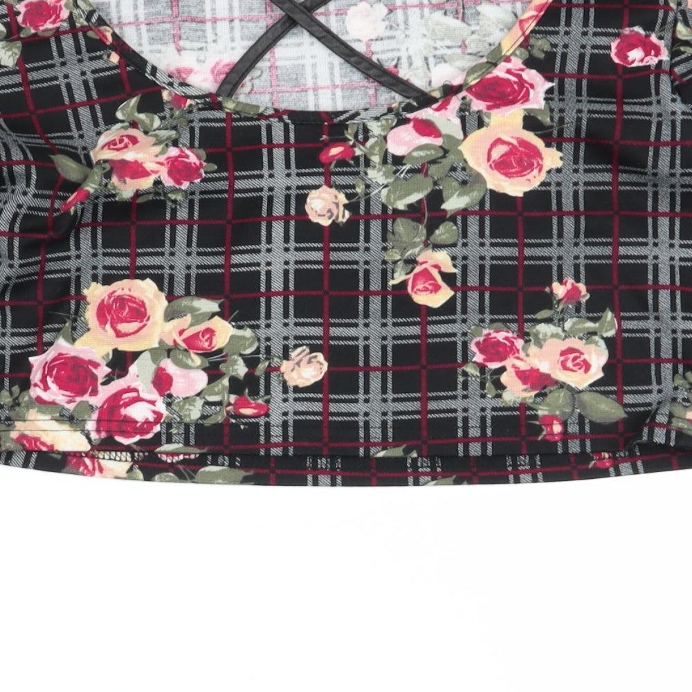 urmoda Womens Multicoloured Floral  Basic T-Shirt Size S