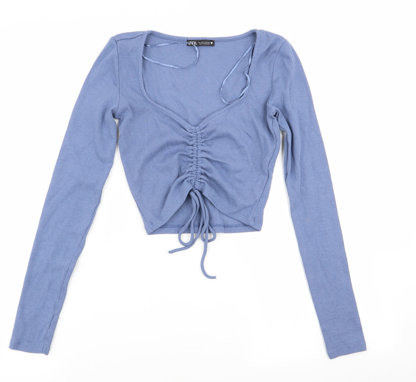 Zara Womens Blue   Basic T-Shirt Size 6