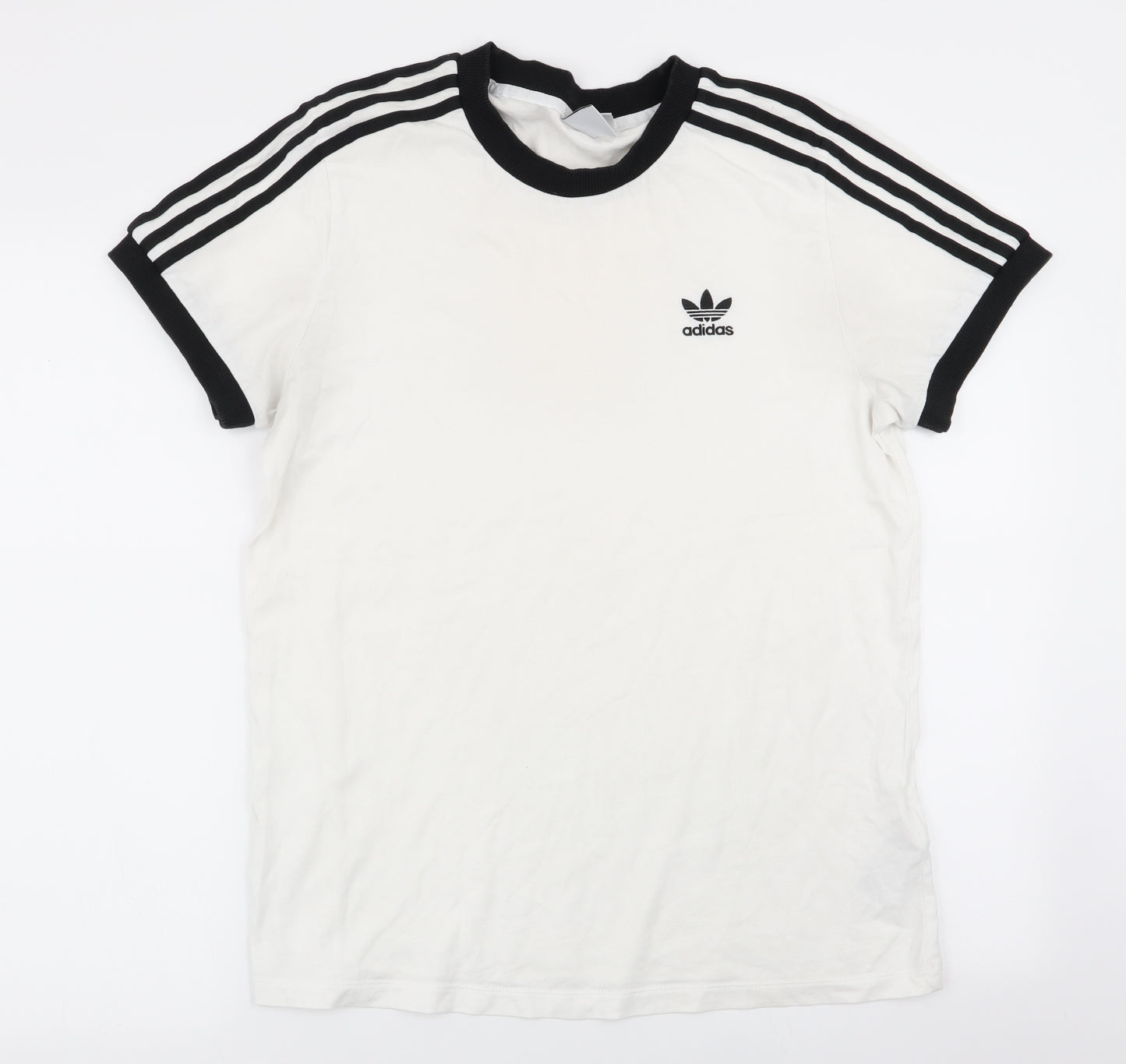 adidas Womens White   Basic T-Shirt Size 12