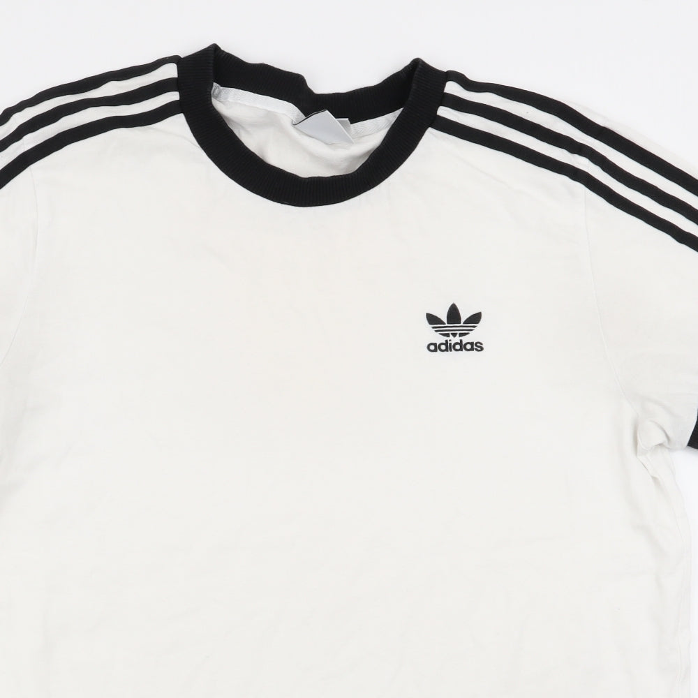 adidas Womens White   Basic T-Shirt Size 12
