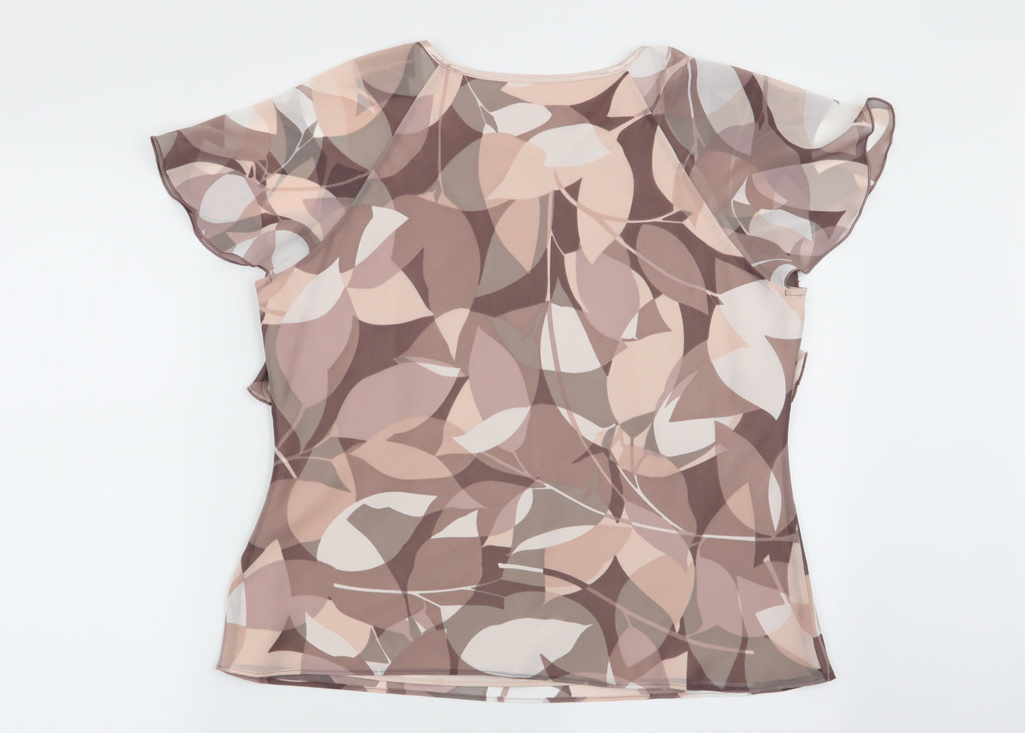 Jacques Vert Womens Multicoloured Geometric  Basic Blouse Size 14