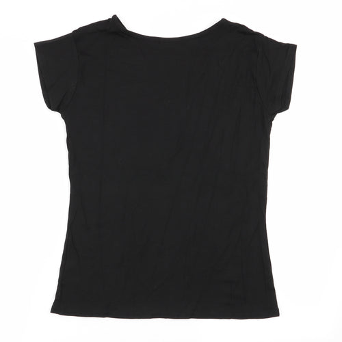 missi london Womens Black   Basic T-Shirt Size S