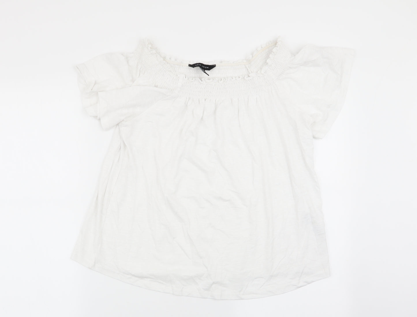 New Look Womens White   Basic Blouse Size 14