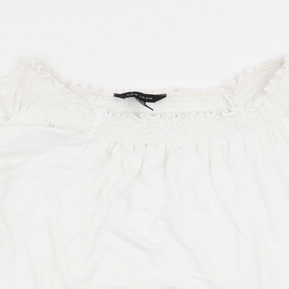 New Look Womens White   Basic Blouse Size 14