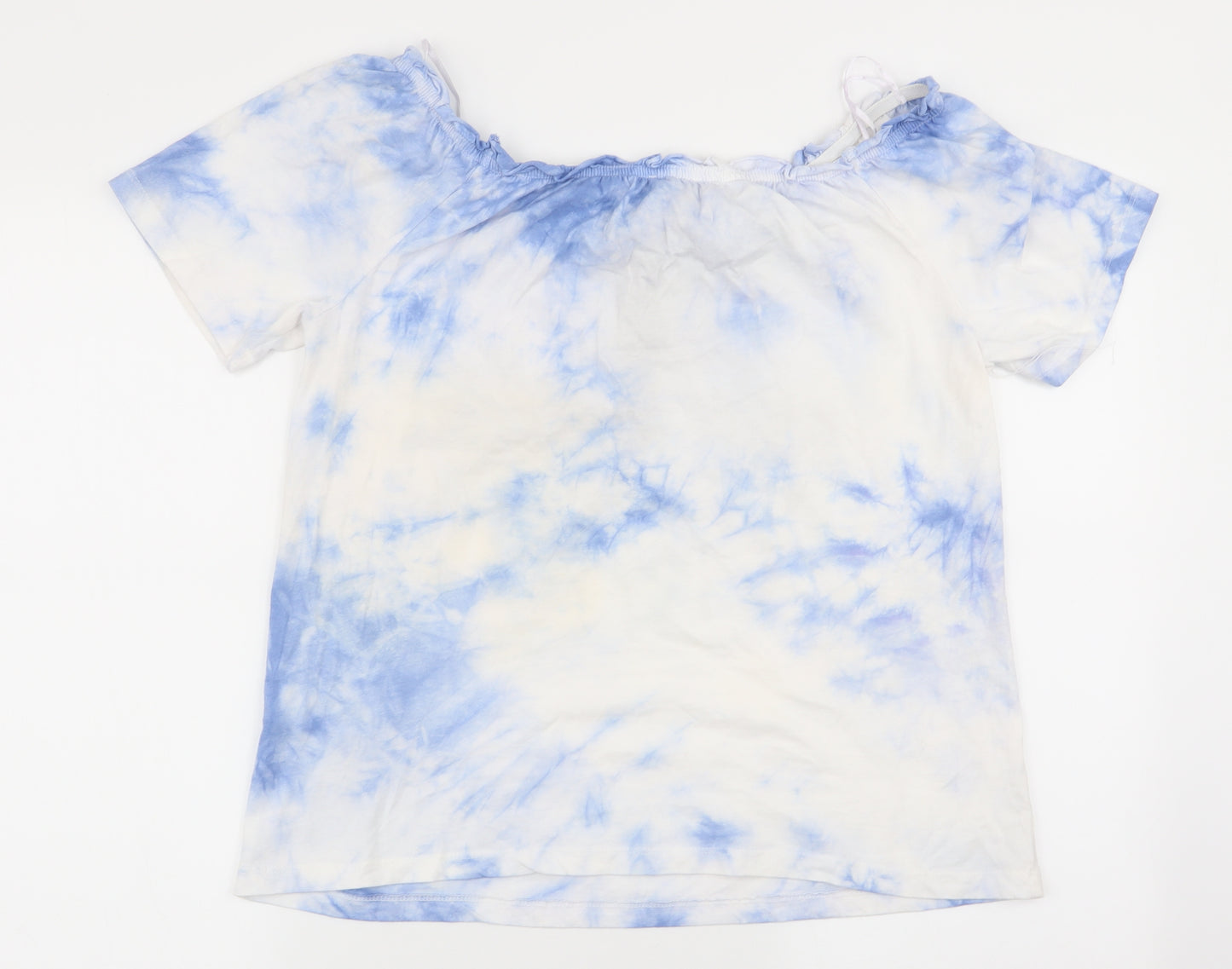 New Look Womens Multicoloured Geometric  Basic T-Shirt Size 14