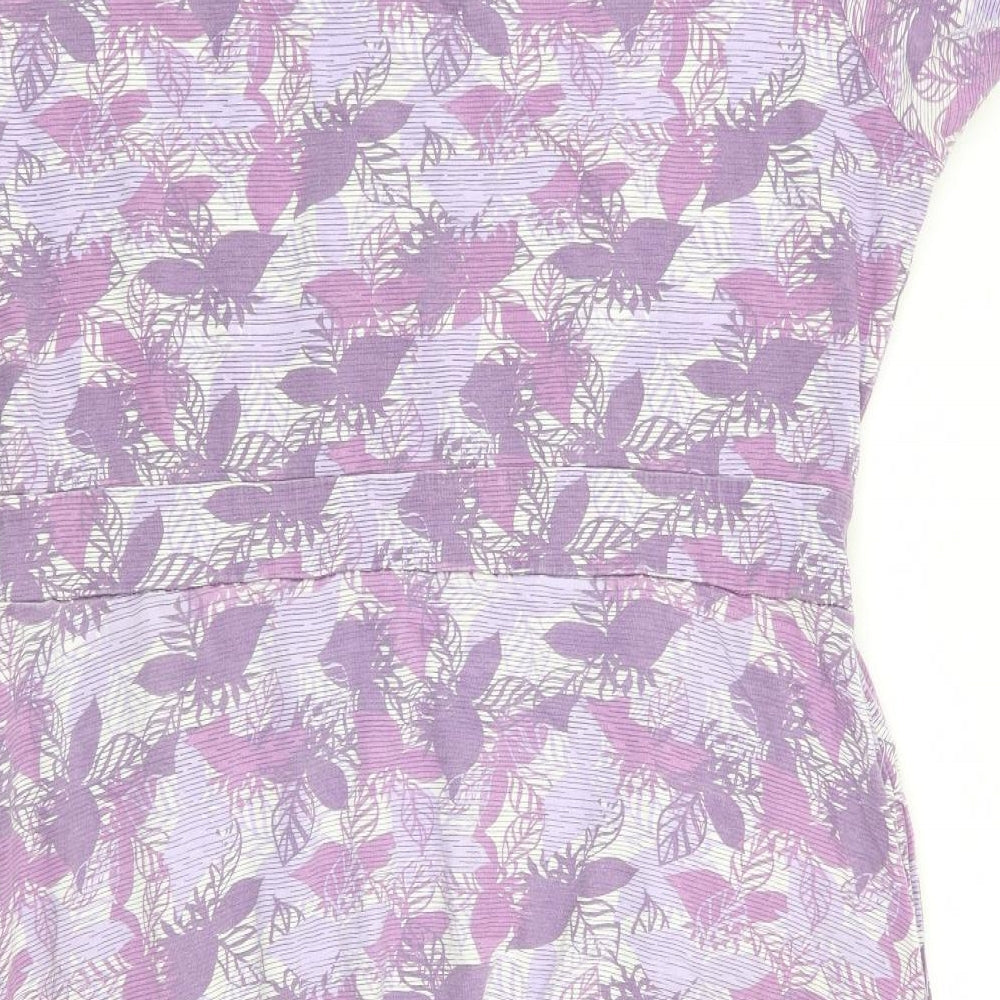Mountain Warehouse Womens Purple Geometric  Fit & Flare  Size 14