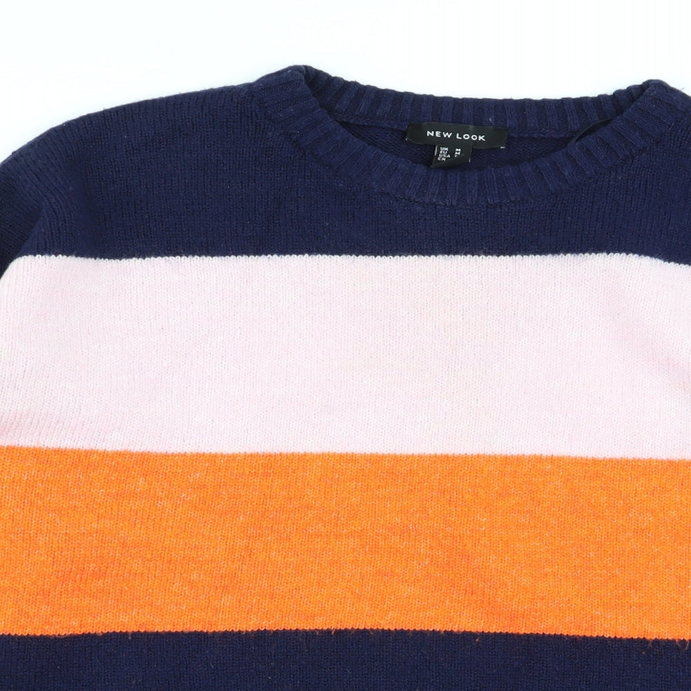 New Look Womens Multicoloured Striped  Pullover Jumper Size M