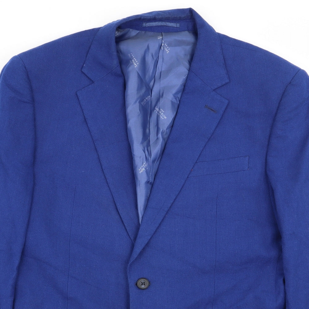 The Savile Row Company Mens Blue   Jacket Blazer Size 42