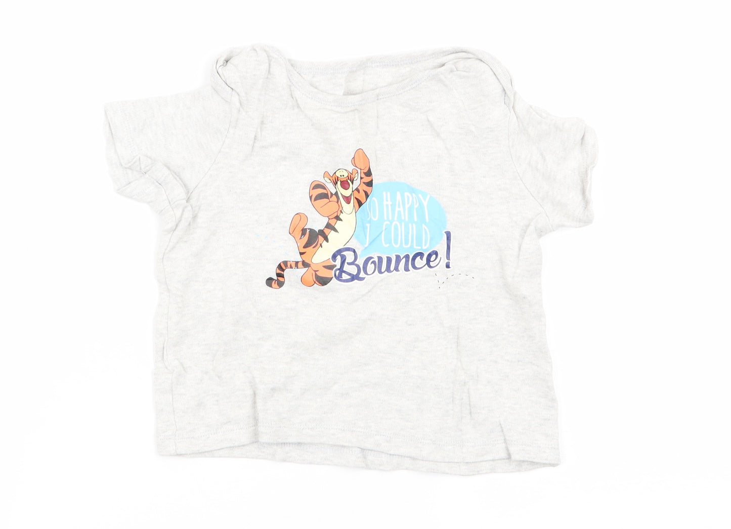 dinsey Boys Grey Solid   Pyjama Top Size 2-3 Years