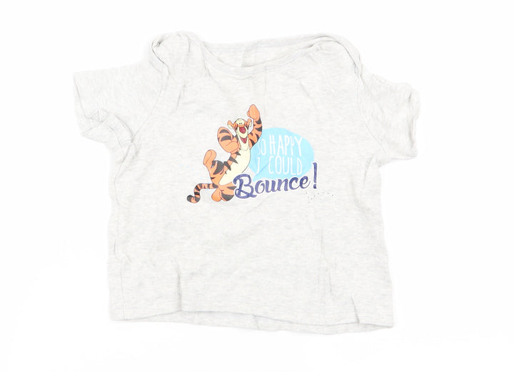 dinsey Boys Grey Solid   Pyjama Top Size 2-3 Years
