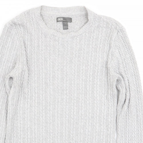 ASOS Mens Grey   Pullover Jumper Size S