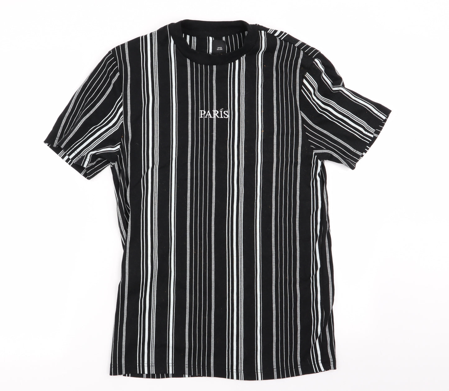 River Island Mens Multicoloured Striped   T-Shirt Size S