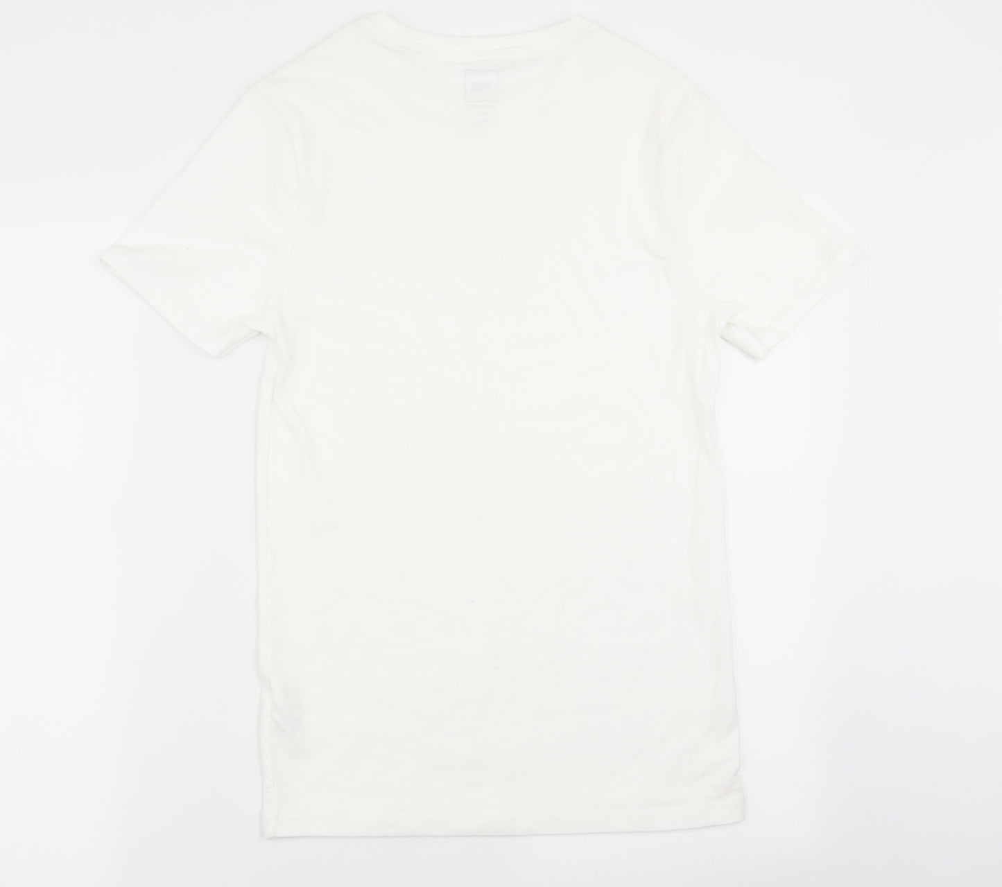 River Island Mens White    T-Shirt Size S