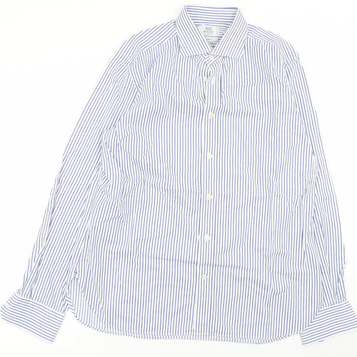 boggi Mens Multicoloured Striped   Dress Shirt Size 16.5