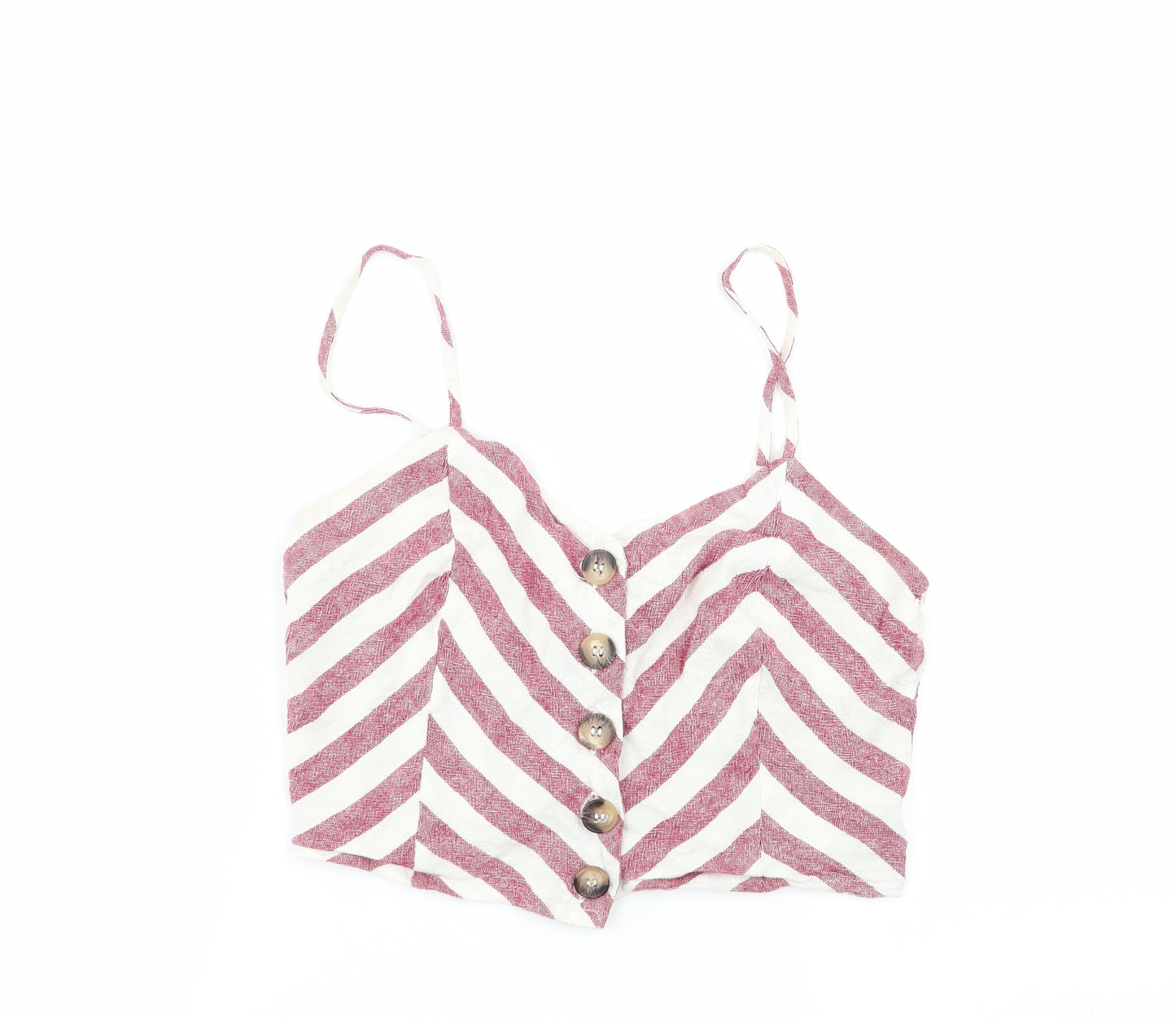 Miss Selfridge Womens Multicoloured Striped  Camisole Tank Size 10