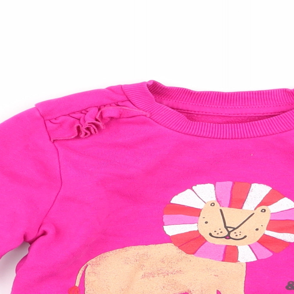 Asda George Girls Pink   Pullover Jumper Size 18-24 Months