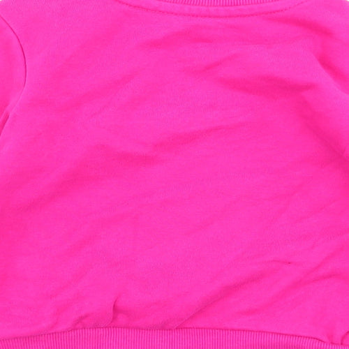 Asda George Girls Pink   Pullover Jumper Size 18-24 Months