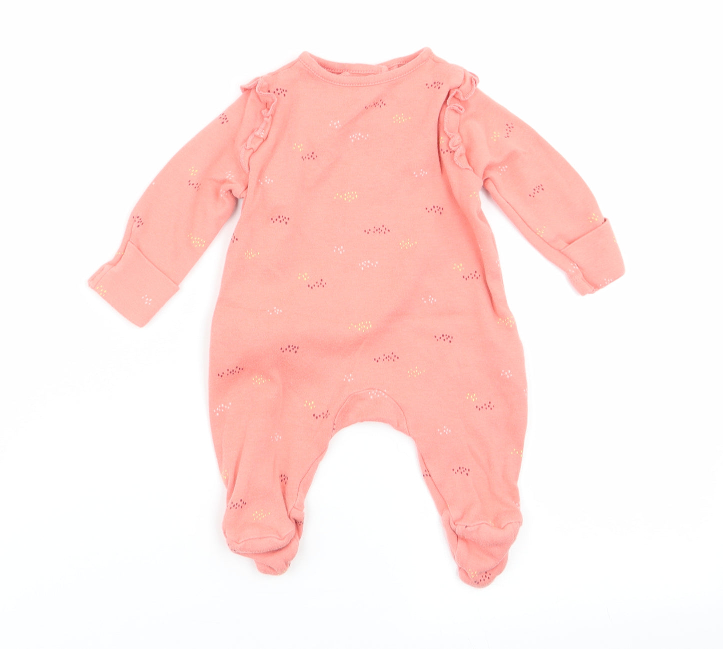 TU Girls Orange   Babygrow One-Piece Size 0-3 Months