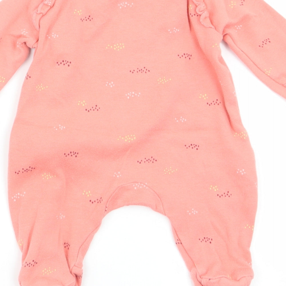 TU Girls Orange   Babygrow One-Piece Size 0-3 Months