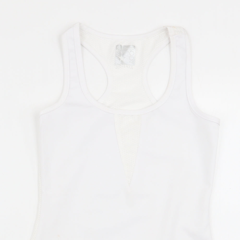 south beach body Womens White   Basic Tank Size XS