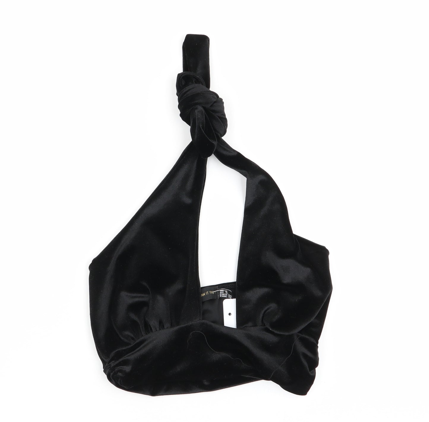 I SAW IT FIRST Womens Black   Basic Tank Size 6  - crop top