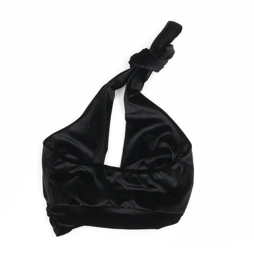 I SAW IT FIRST Womens Black   Basic Tank Size 6  - crop top