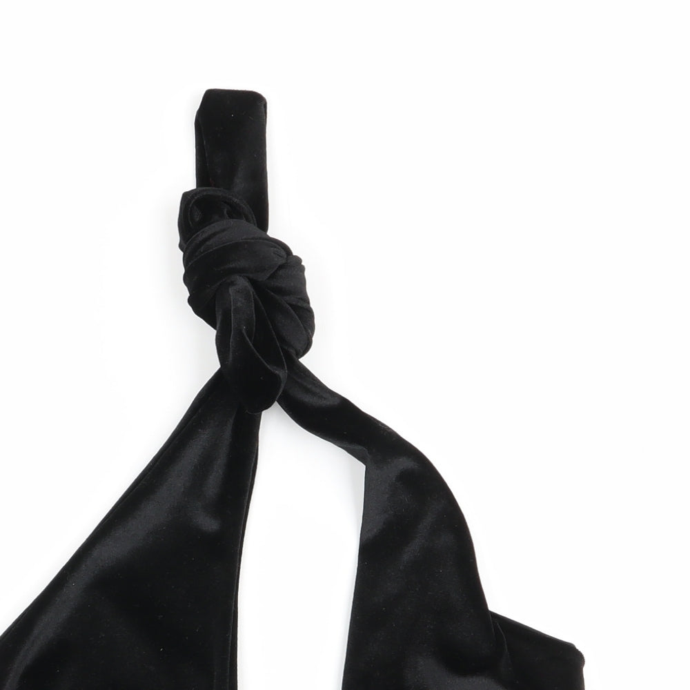 I SAW IT FIRST Womens Black   Basic Tank Size 6  - crop top