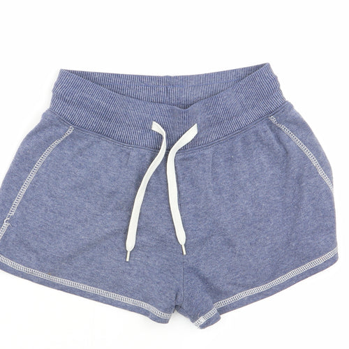 Primark Womens Blue   Sweat Shorts Size 6 - Stretch waistband