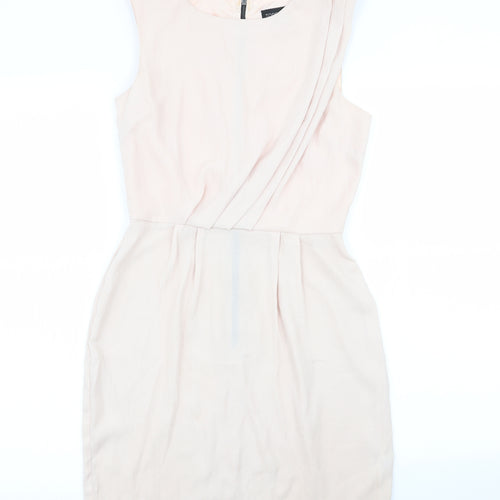 Topshop Womens Pink   Fit & Flare  Size 6