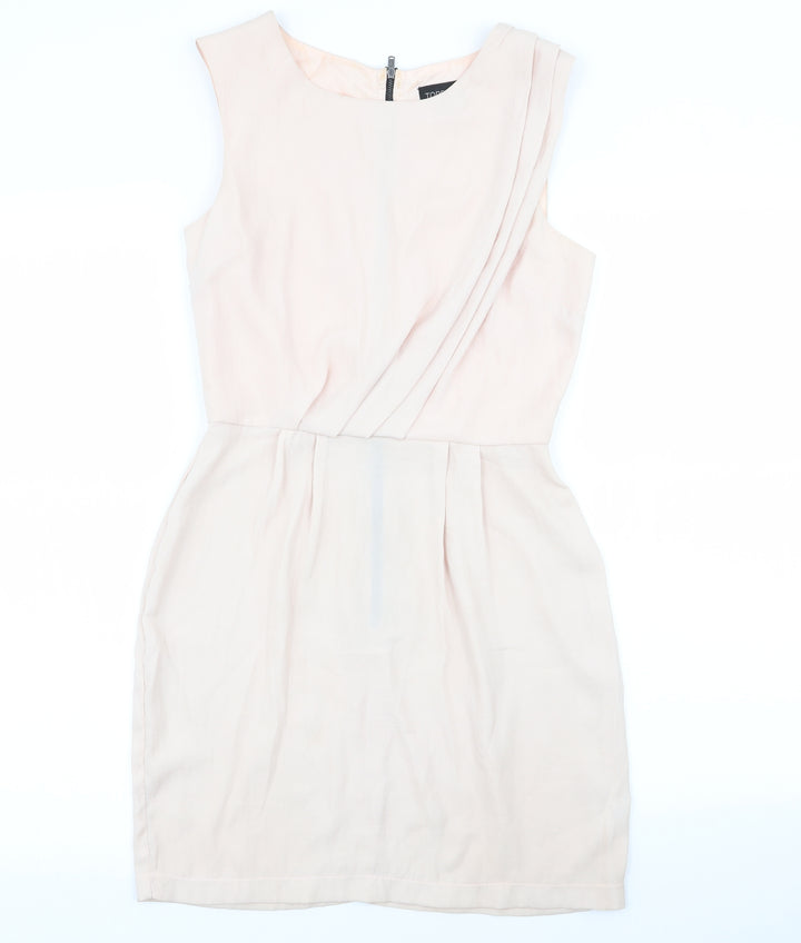 Topshop Womens Pink   Fit & Flare  Size 6