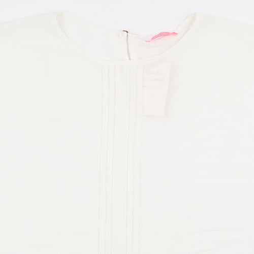 foglie rossie Womens White   Basic Blouse Size 3XL