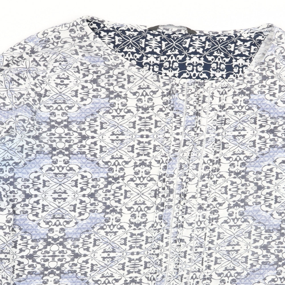 bonmarche Womens Multicoloured Geometric  Basic T-Shirt Size 20