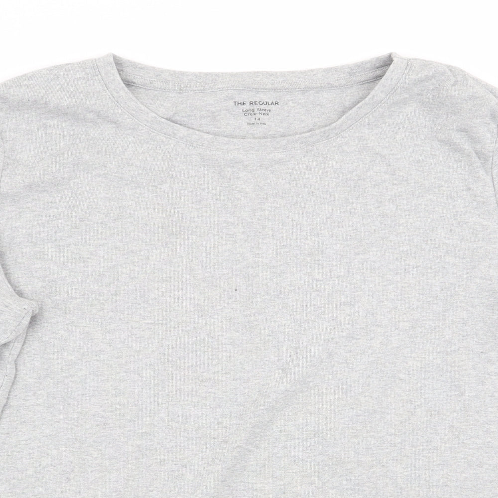 M&S Womens Grey   Basic T-Shirt Size 14