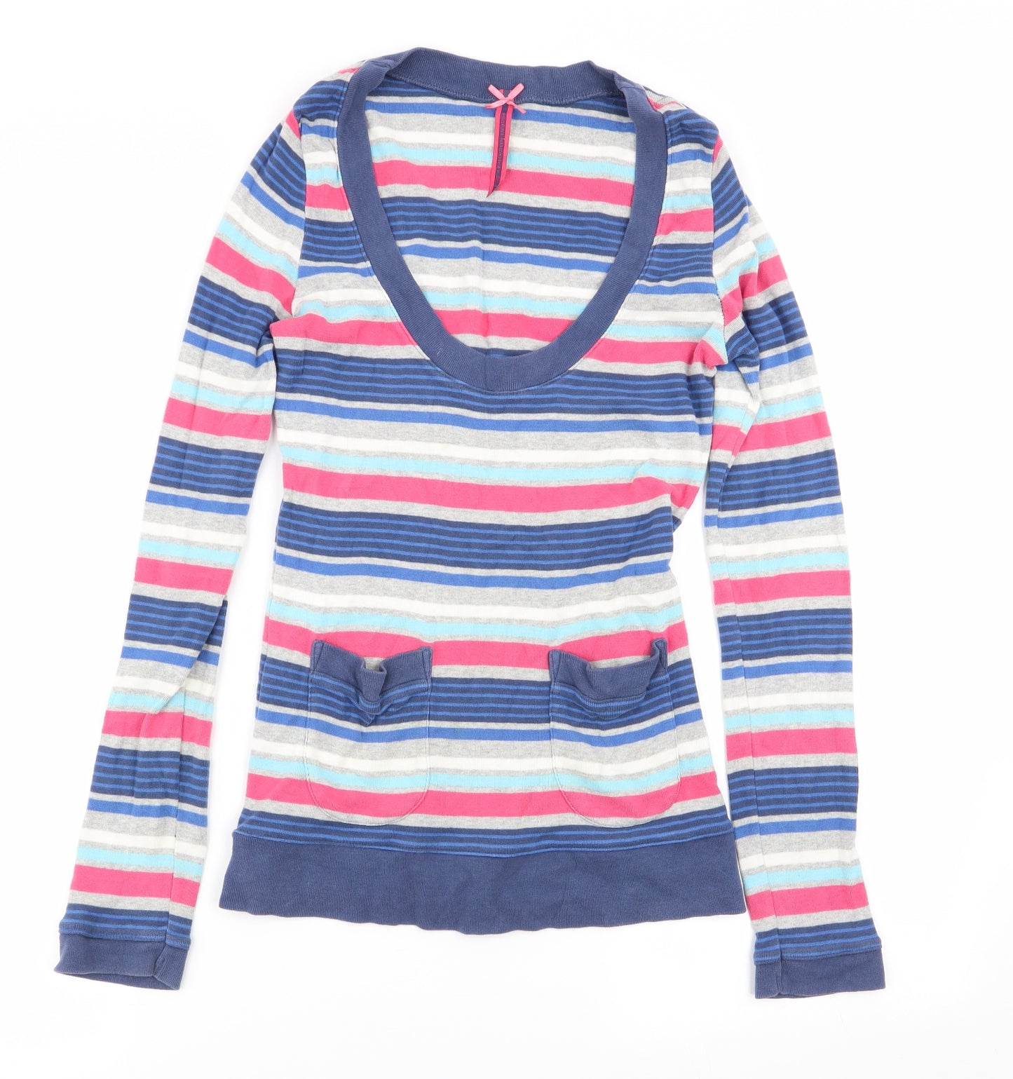 NEXT Womens Multicoloured Striped  Basic T-Shirt Size 10