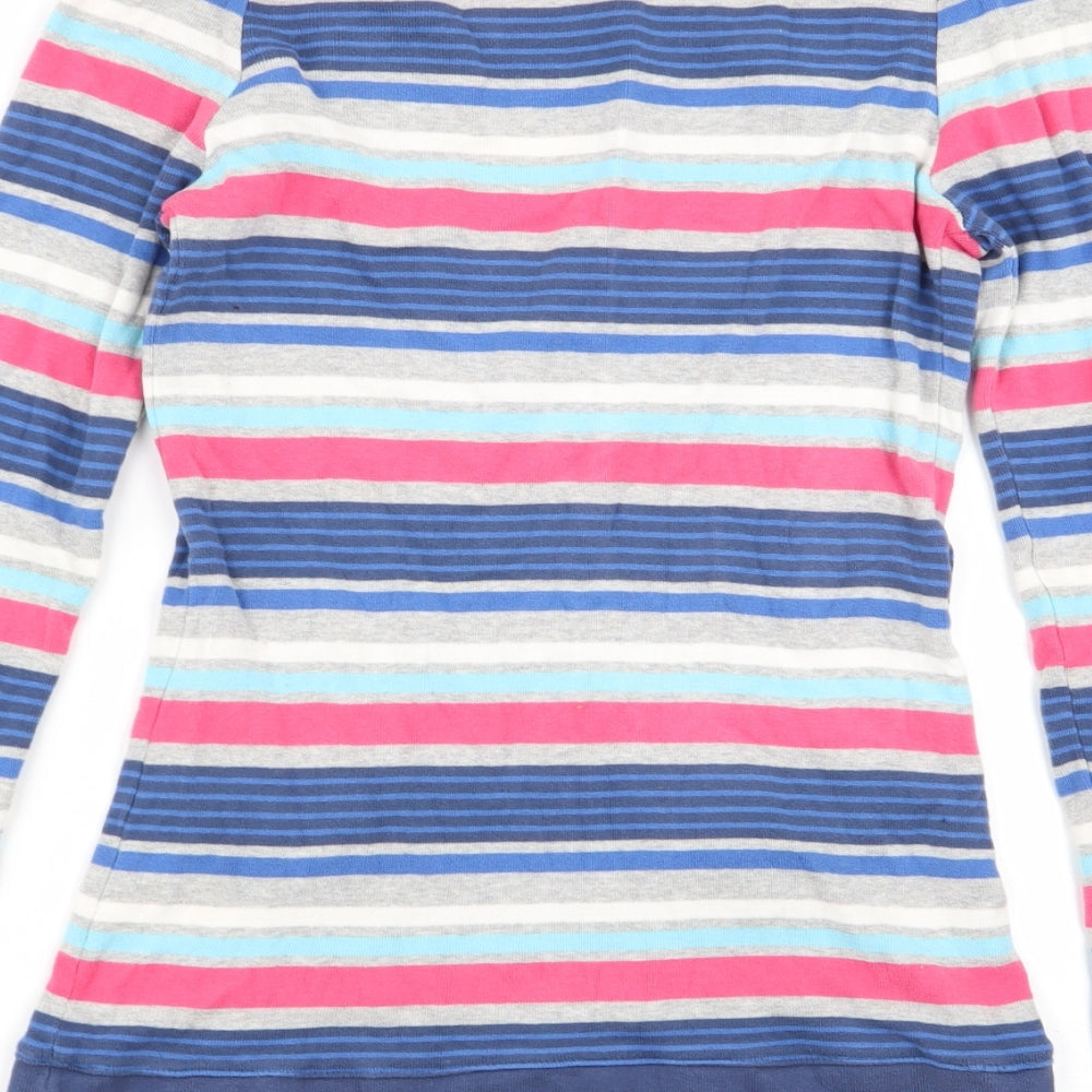 NEXT Womens Multicoloured Striped  Basic T-Shirt Size 10