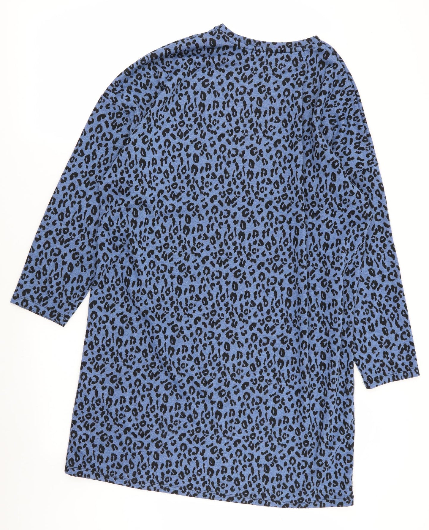 Papaya Womens Blue Animal Print  Fit & Flare  Size 14