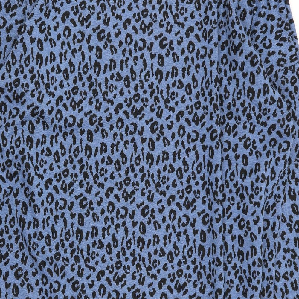 Papaya Womens Blue Animal Print  Fit & Flare  Size 14