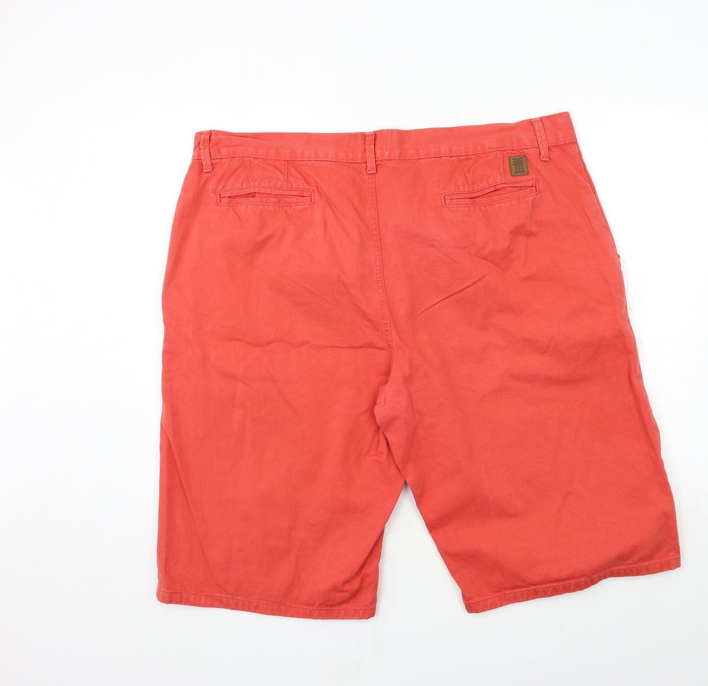 Fenchurch Mens Pink  Denim Chino Shorts Size 42 in