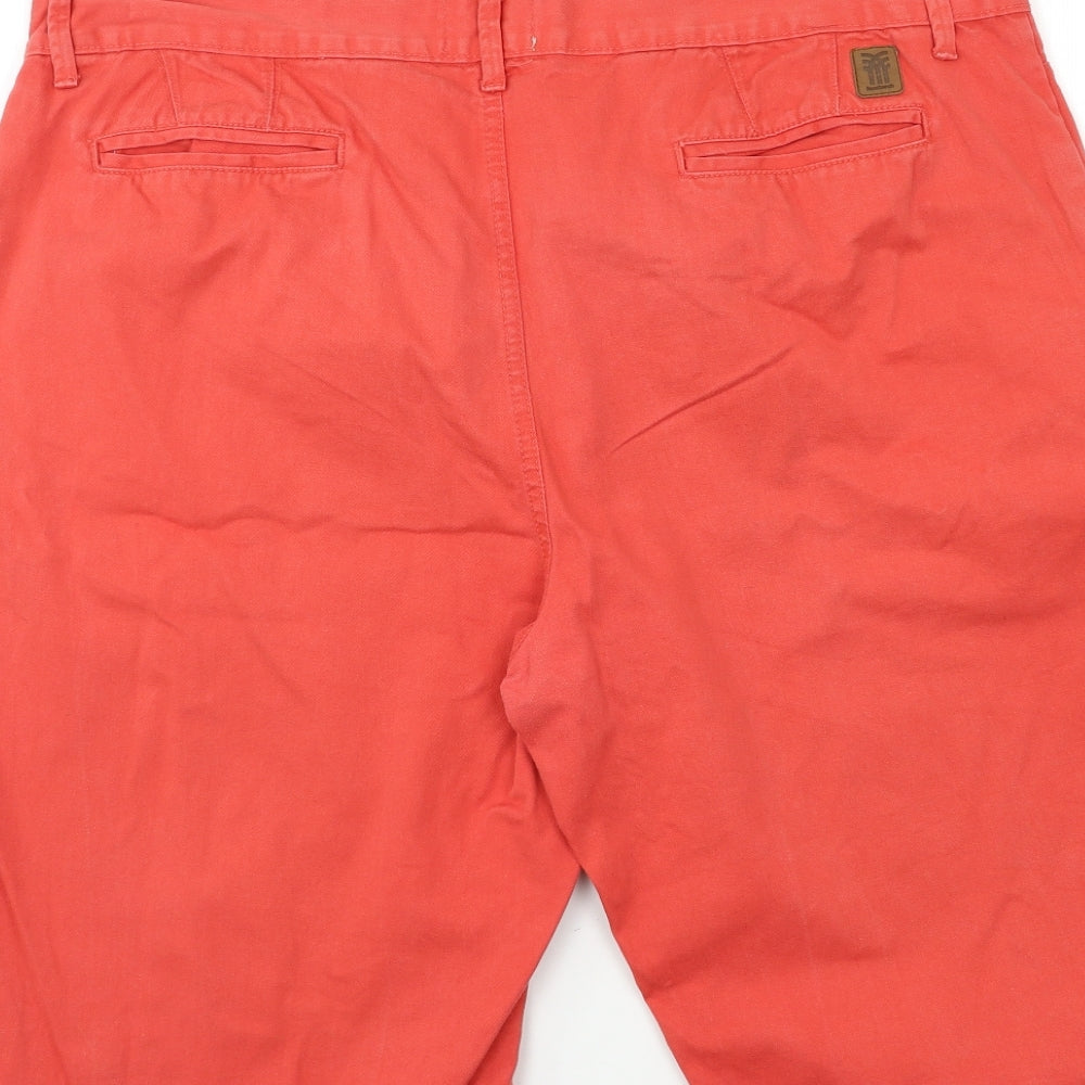 Fenchurch Mens Pink  Denim Chino Shorts Size 42 in