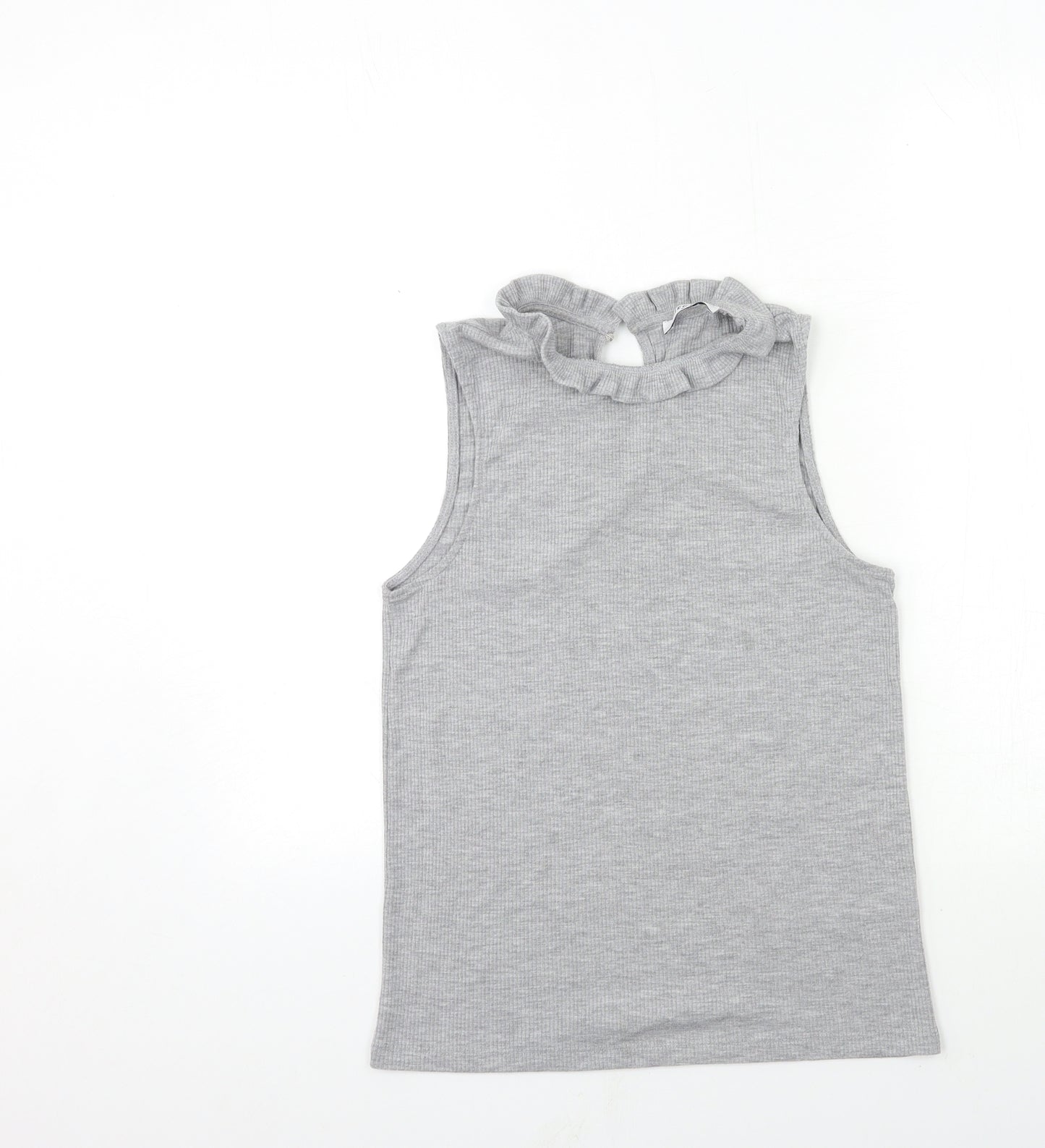 Pieces Womens Grey   Basic Tank Size M