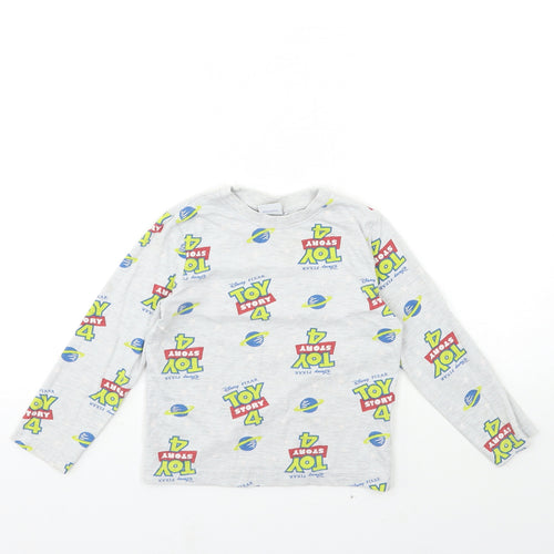 Toy story Boys Grey Geometric   Pyjama Top Size 3-4 Years