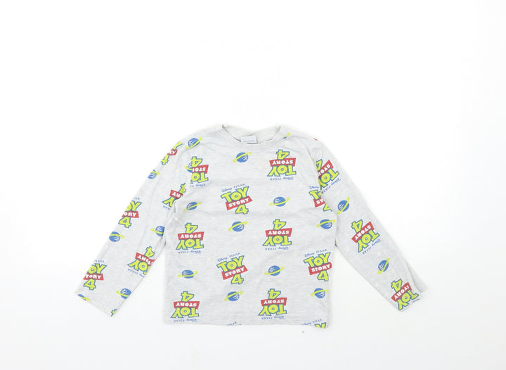 Toy story Boys Grey Geometric   Pyjama Top Size 3-4 Years